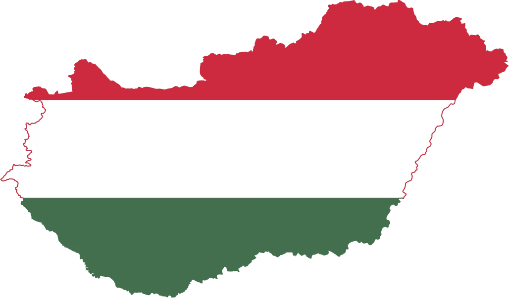 Map outline of Hungary